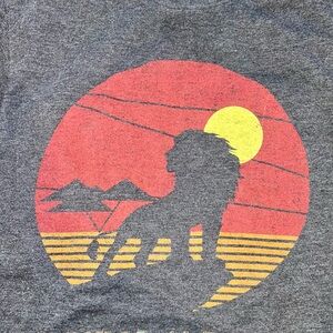 Disney Lion King Hakuna Matata Graphic Tee Retro Sunset Simba Shirt Size S